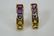 14K GOLD MULTI-COLOR SEMI-PRECIOUS EARRINGS - 2