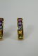 14K GOLD MULTI-COLOR SEMI-PRECIOUS EARRINGS - 7