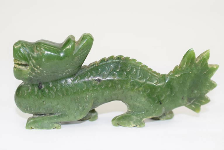 ANTIQUE CHINESE JADE CARVED DRAGON FIGURINE Mar 28, 2019 Auction