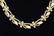 LISNER GOLD TONE CRYSTAL & RHINESTONE NECKLACE - 16