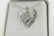 STERLING SILVER DIAMOND HEART PENDANT NECKLACE - 2