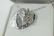 STERLING SILVER DIAMOND HEART PENDANT NECKLACE - 7