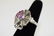 14K WHITE GOLD RUBY DIAMOND & STAR SAPPHIRE RING - 15