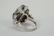 14K WHITE GOLD RUBY DIAMOND & STAR SAPPHIRE RING - 4