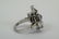 14K WHITE GOLD RUBY DIAMOND & STAR SAPPHIRE RING - 6