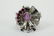 14K WHITE GOLD RUBY DIAMOND & STAR SAPPHIRE RING - 9