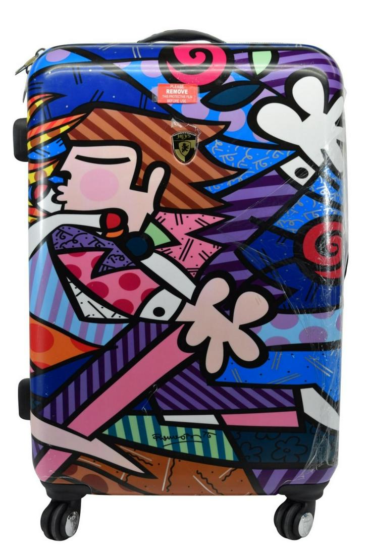 romero britto suitcase