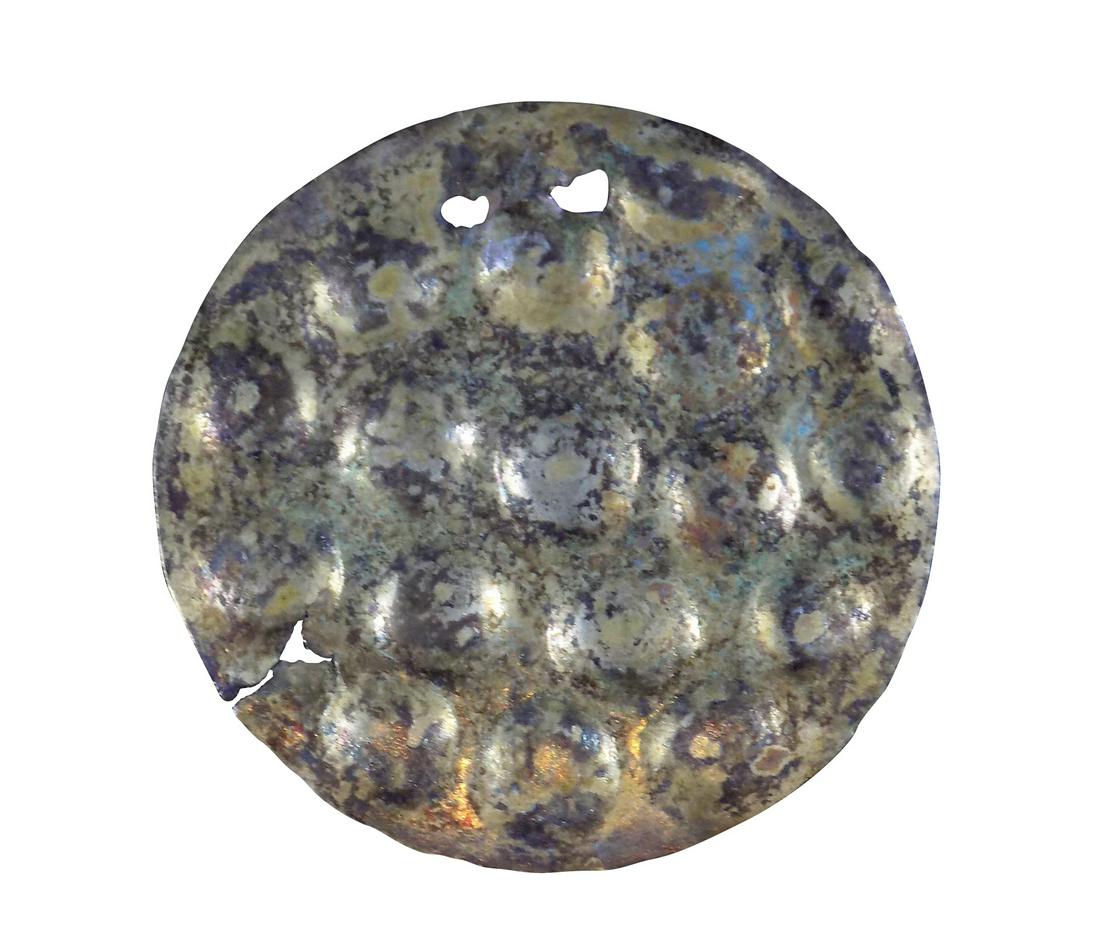 PRE-COLUMBIAN CHIMU APPLIQUE DISC PENDANT (1 of 4)