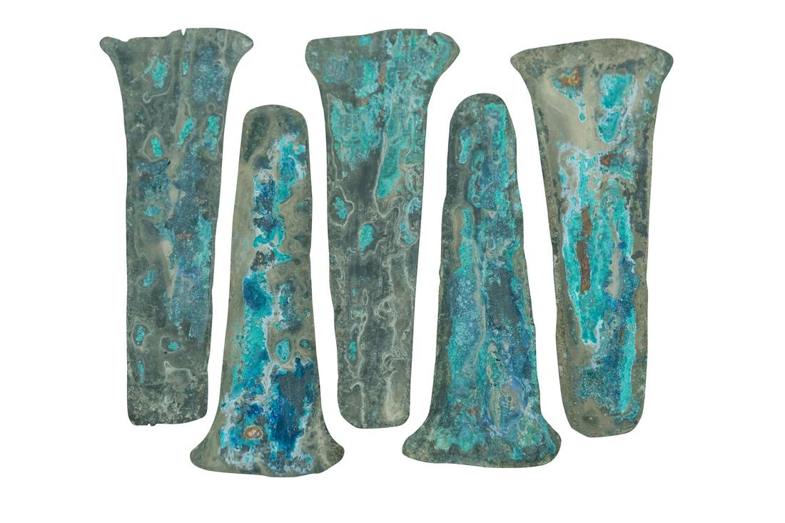 PRE-COLUMBIAN COPPER AXES, COLLECTION OF 5 (1 of 7)
