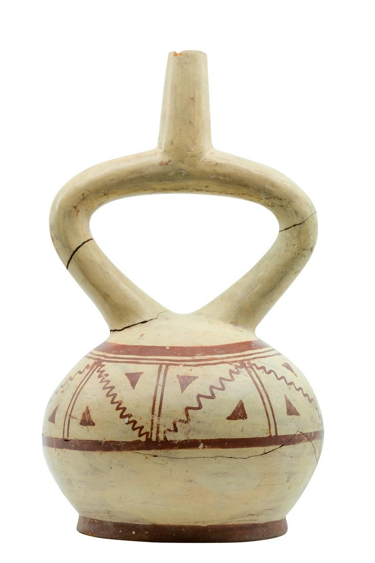 PRE-COLUMBIAN MOCHE STIRRUP VESSEL (1 of 7)