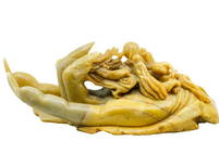 ANTIQUE ASIAN SOAPSTONE CARVED HAND