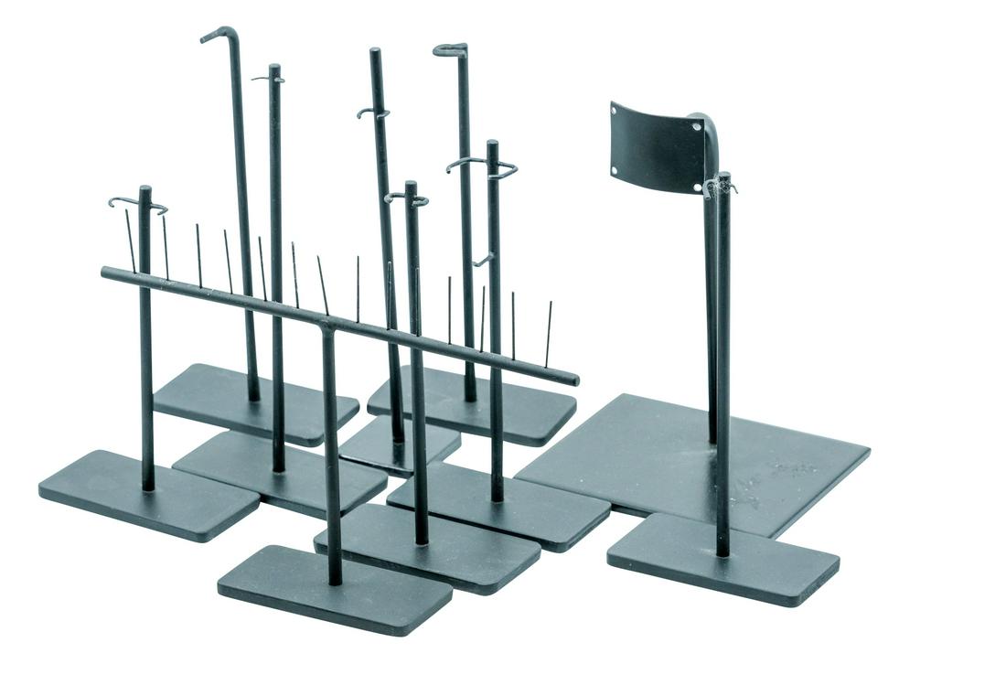CUSTOM BLACK METAL DISPLAY STANDS (0263) on Oct 13, 2021 Auction