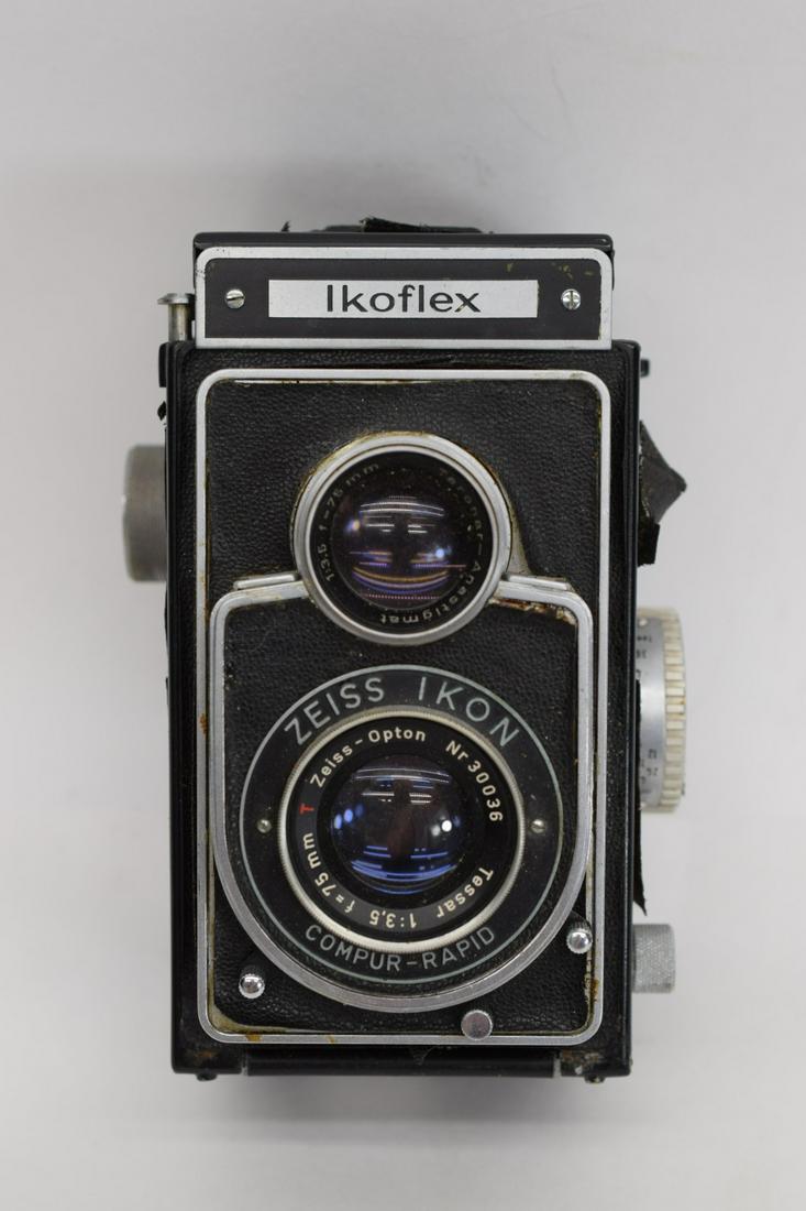 ZEISS IKON IKOFLEX CAMERA + TESSAR 1:3.5 75MM LENS (1 of 8)