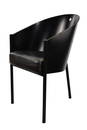 SET OF 4 COSTES DRIADE ALEPH BLACK ARM CHAIRS