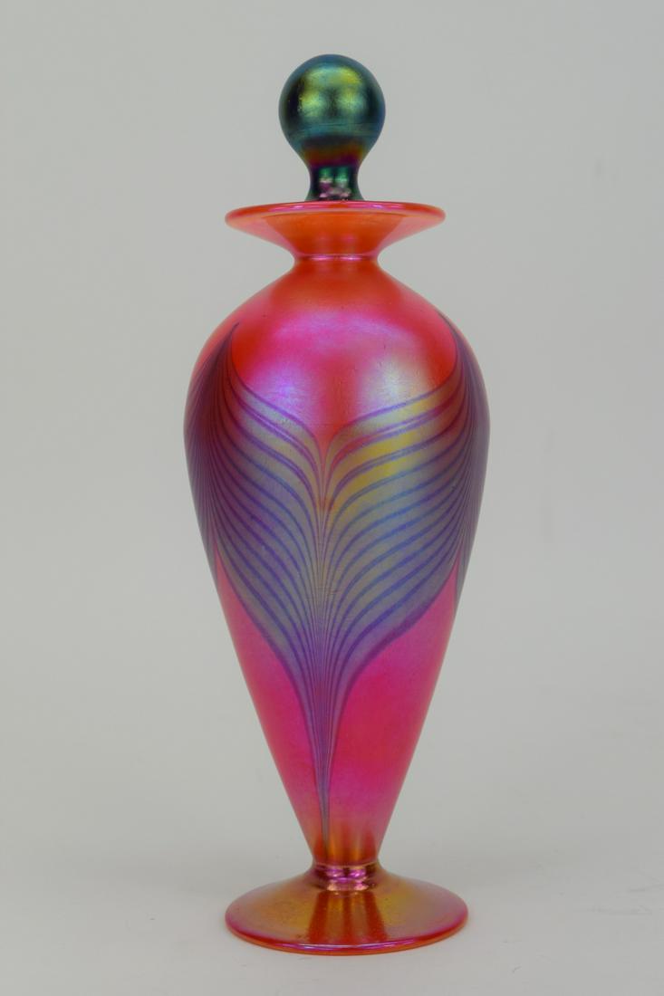 IGOR MULLER CZECH RED FUSION ART GLASS VASE 1 (1 of 13)