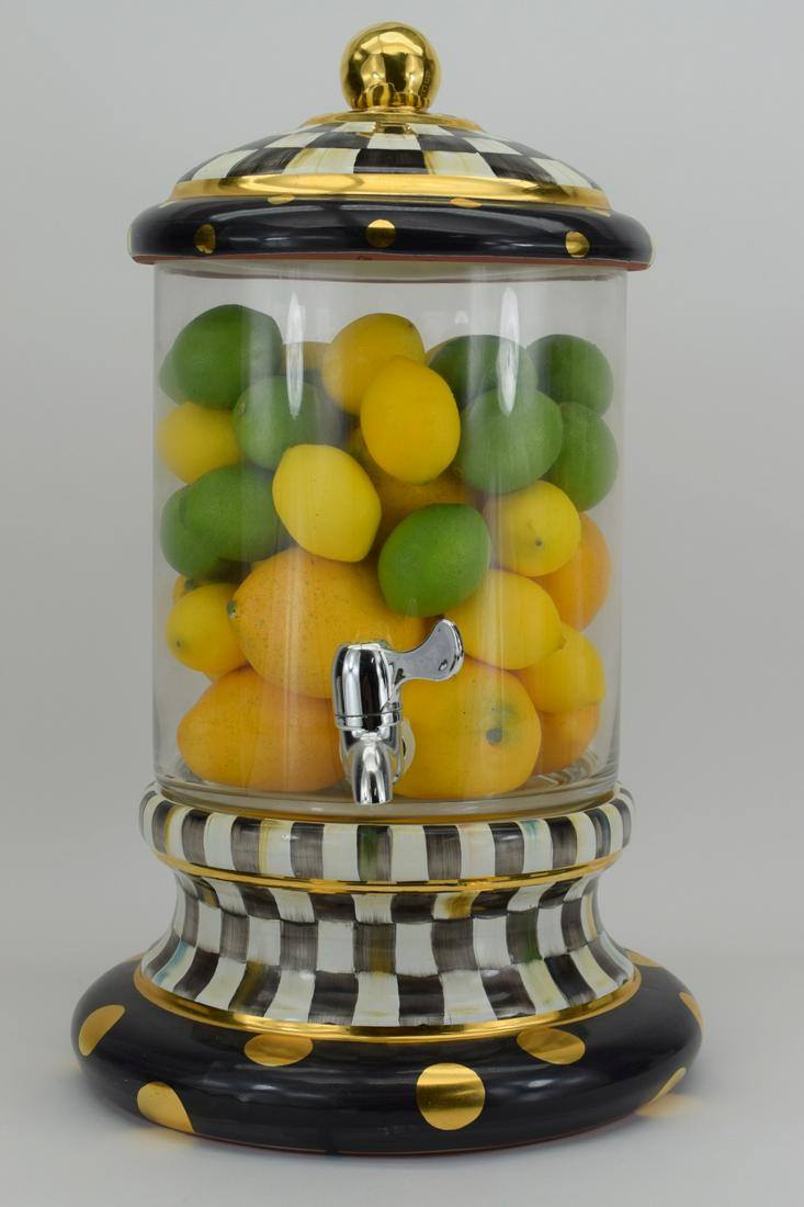 MACKENZIE-CHILDS COURTLY CHECK BEVERAGE DISPENSER (1 of 20)