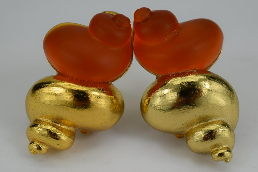 CHRISTIAN DIOR PARFUM SEA SHELL EARRINGS (1 of 12)