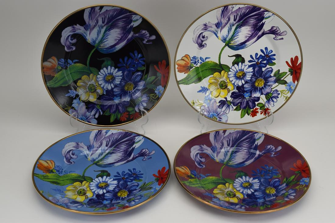 4 MACKENZIE-CHILDS FLOWER MARKET DINNER PLATES (1 of 14)