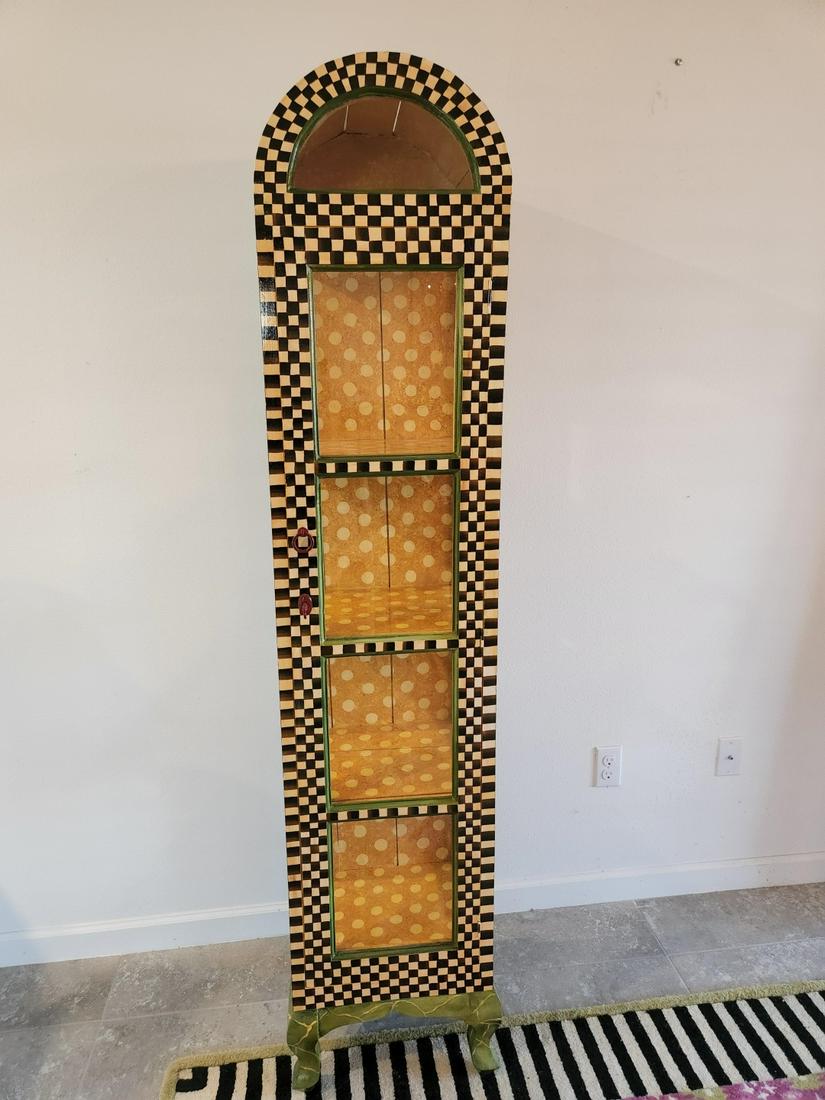 MACKENZIE-CHILDS STYLE ANNA DAVIS CURIO CABINET (1 of 14)