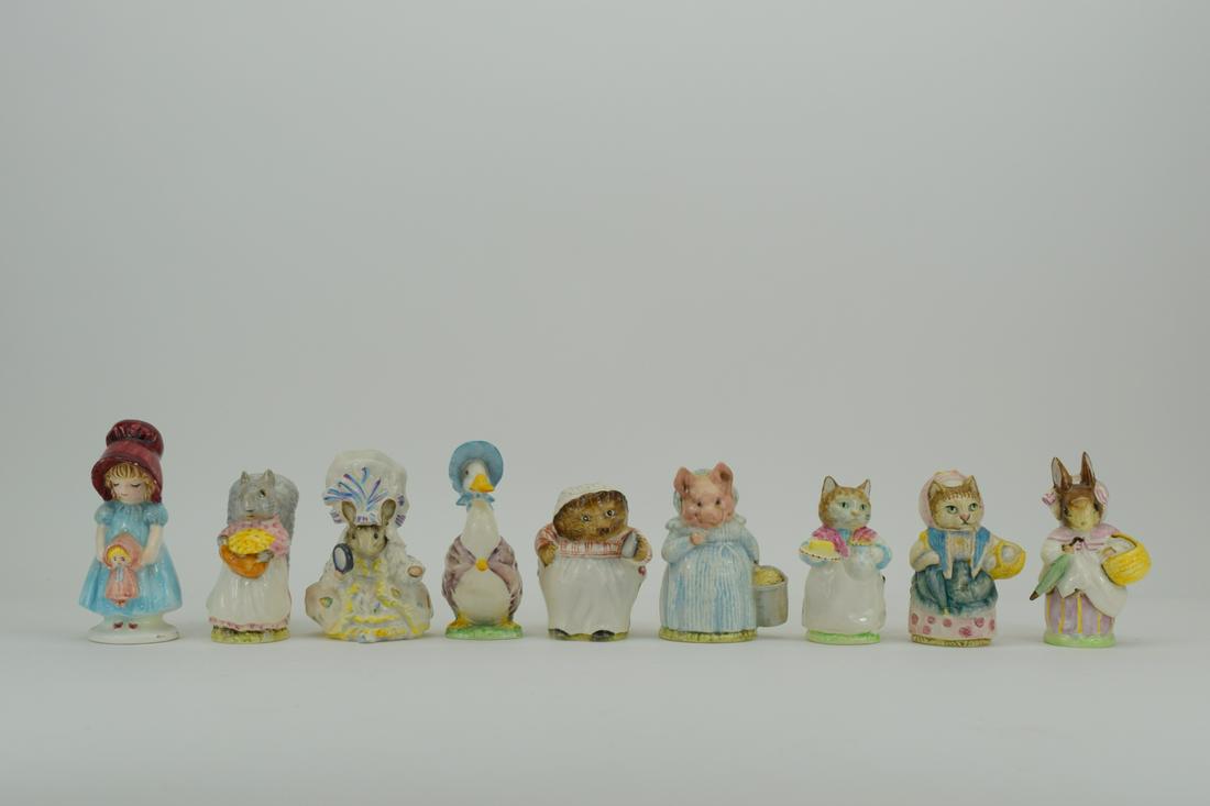8 BEATRIX POTTER'S WARNE & CO. PORCELAIN FIGURINES (1 of 14)