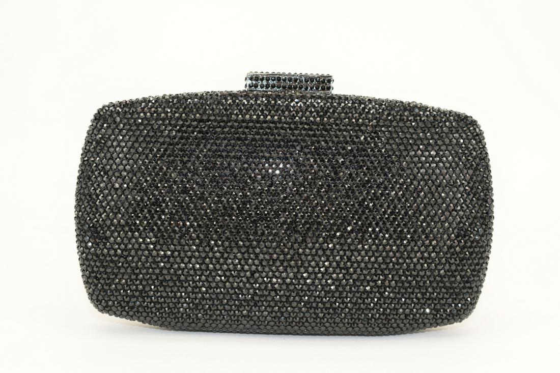CRYSTAL EMBELLISHED EVENING HANDBAG CLUTCH PURSE (1 of 10)