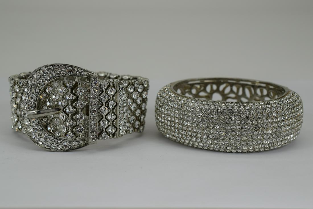 2 PCS. CRYSTAL RHINESTONE BELT BUCKLE BRACELET (1 of 20)