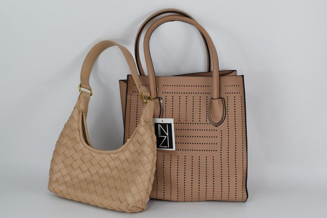 2 INZI VEGAN LEATHER DESIGNER HANDBAGS (1 of 14)