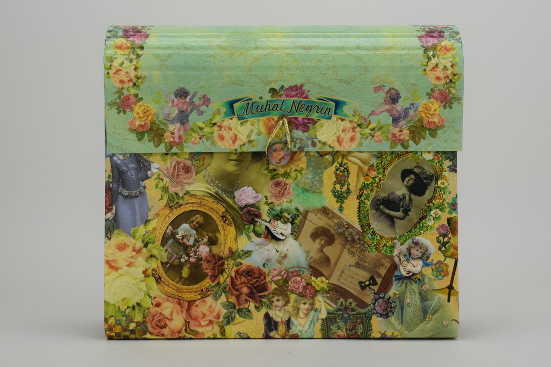 MICHAL NEGRIN COLLAGE CARD ORGANIZER FILE FOLDER (1 of 8)