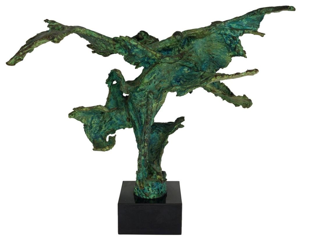 GEORGE KORAS BRONZE BRUTALIST SCULPTURE 2 (1 of 12)
