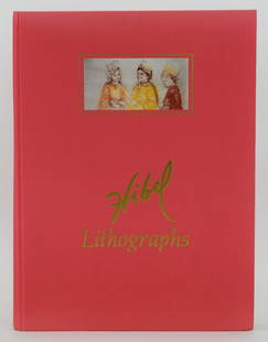 EDNA HIBEL LITHOGRAPHS & THEODORE PLOTKIN BOOK: First Edition. Print January, 1977. Fully bound in Oriental silk and includes one signed and numbered original lithograph by Edna Hibel. Measures 12-1/4"L x 9-1/4"W x 3/4"D. THIRD PARTY SHIPPING REQUI