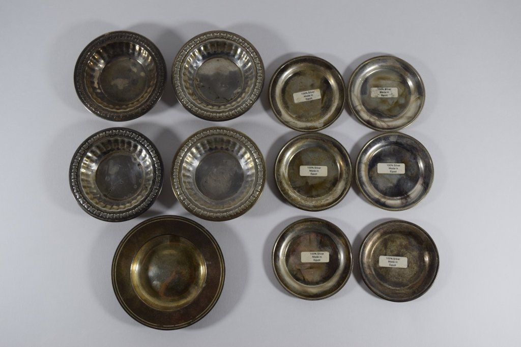 11 STERLING SILVER SMALL NUT BOWLS CANDY DISHES (1 of 10)