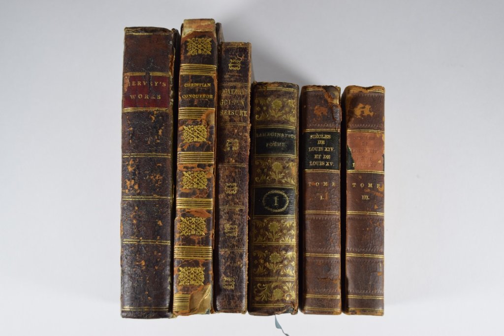 6 ANTIQUE 19TH C. FRENCH ENGLISH AMERICAN BOOKS (1 of 9)