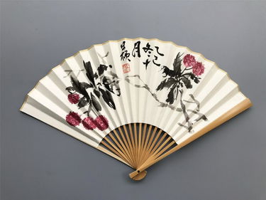 Chinese Fan Painting Of Flower Aug 19 2017 Portland Antique