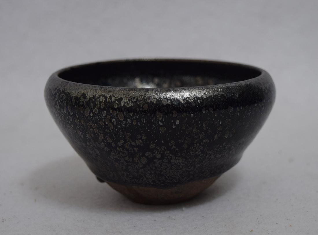 CHINESE PORCELAIN JIAN KILN BLACK GLAZE TEA BOWL (1 of 5)