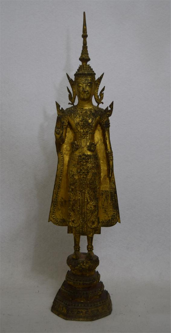 THAILAND BRONZE STANDING BUDDHA (1 of 7)