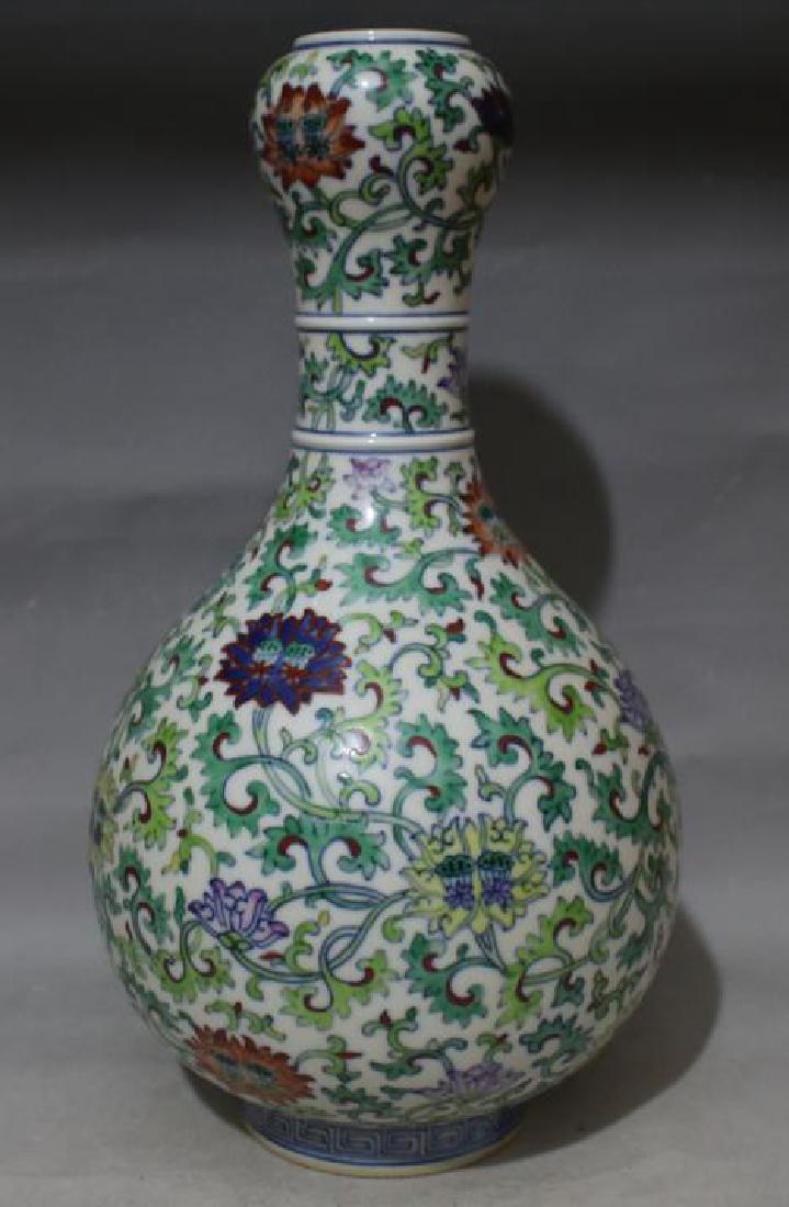 CHINESE PORCELAIN DOUCAI FLOWER VASE (1 of 4)