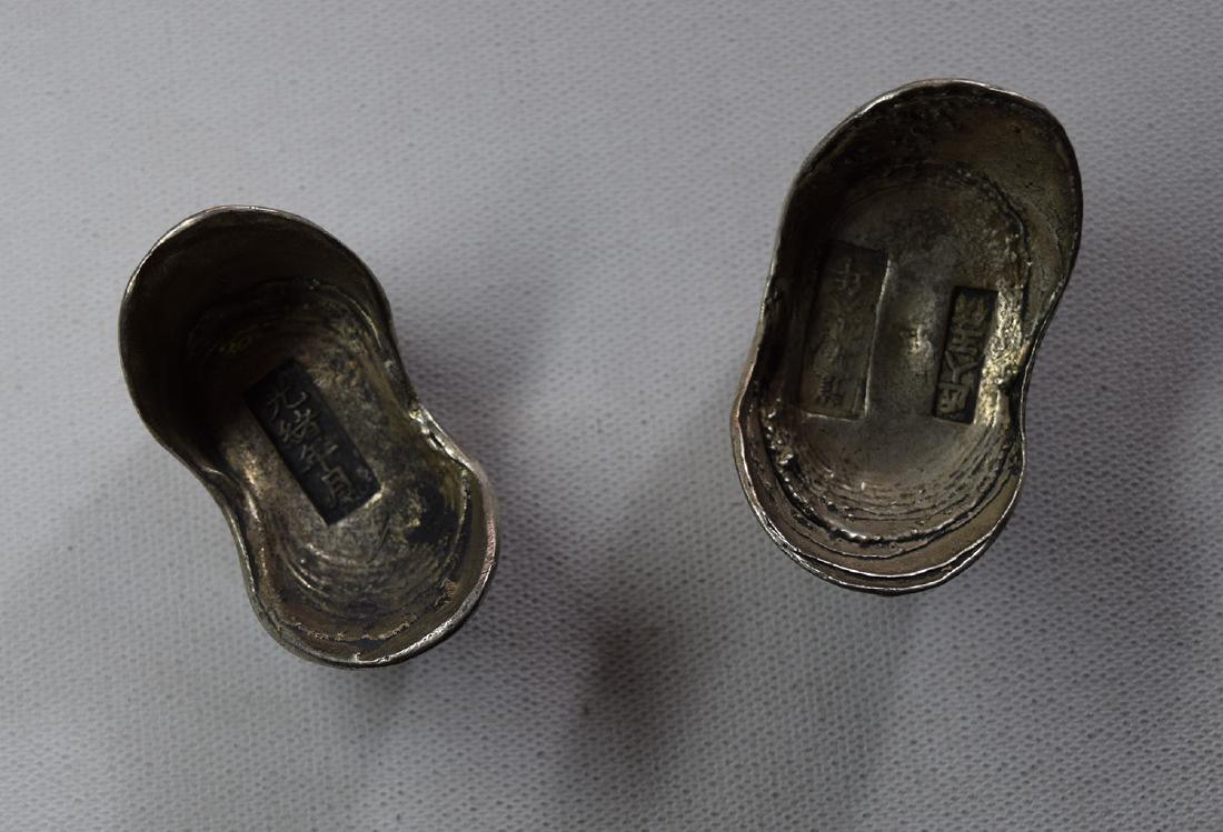 TWO CHINESE SILVER INGOTS (1 of 4)