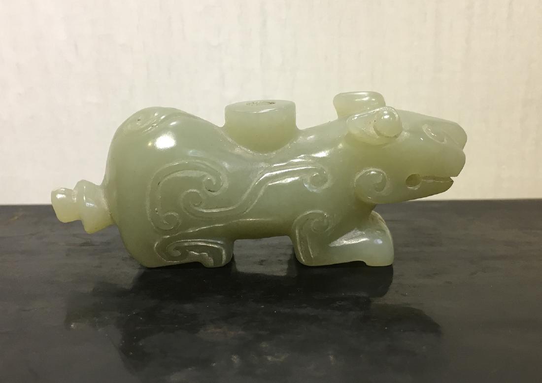 CHINESE JADE CARVED BEAST (1 of 4)
