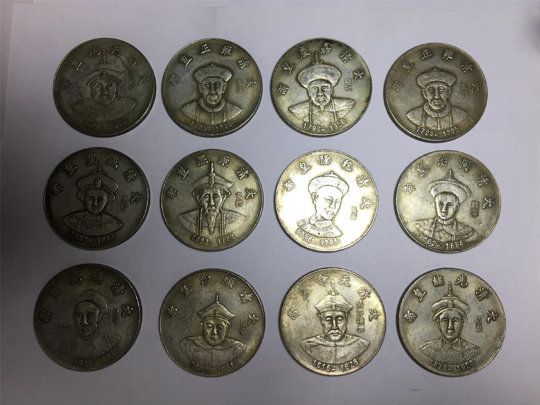 TWEEVLE CHINESE DOLLAR COINS REPUBLIC PERIOD (1 of 3)