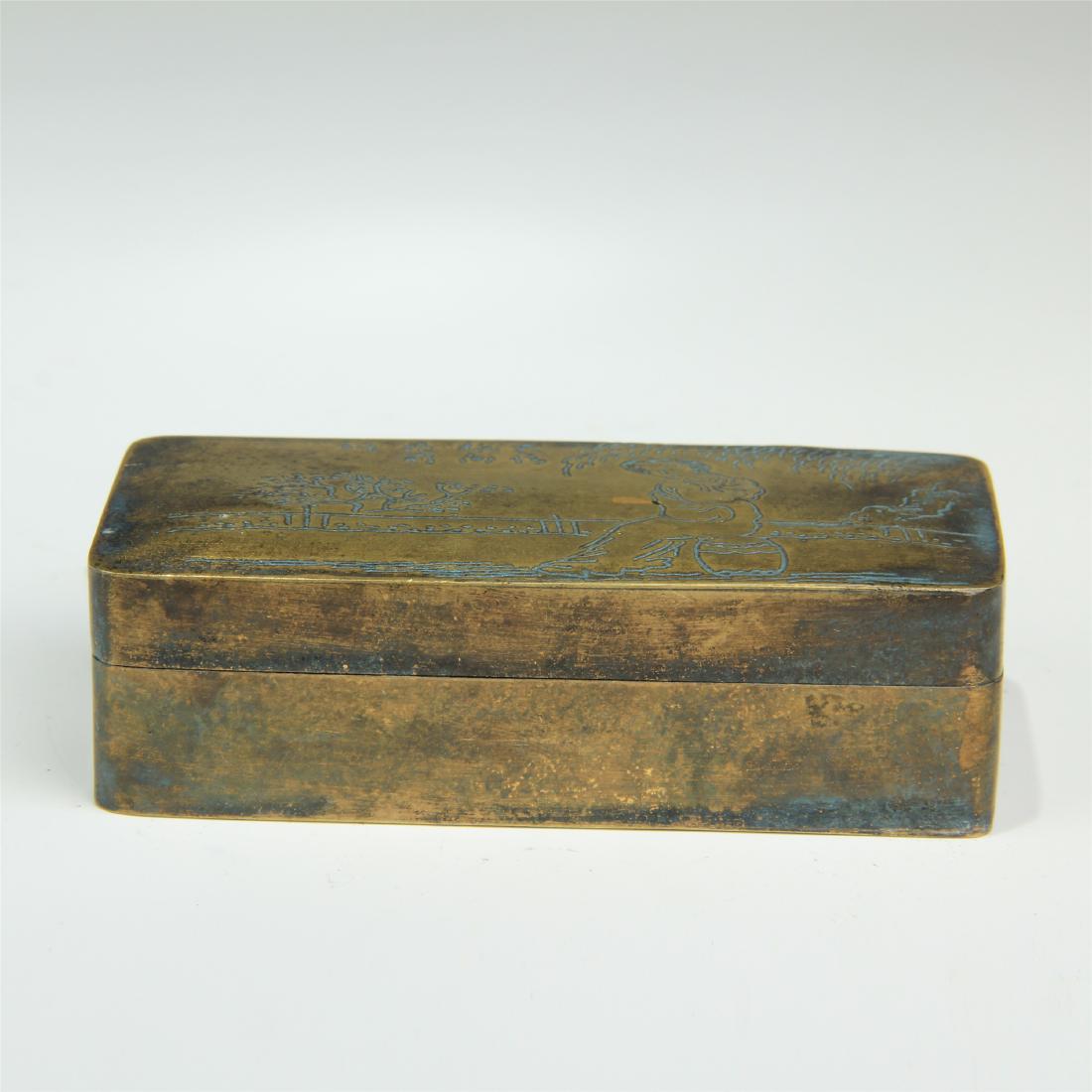 CHINESE COPPER BEAUTY INK BOX (1 of 6)