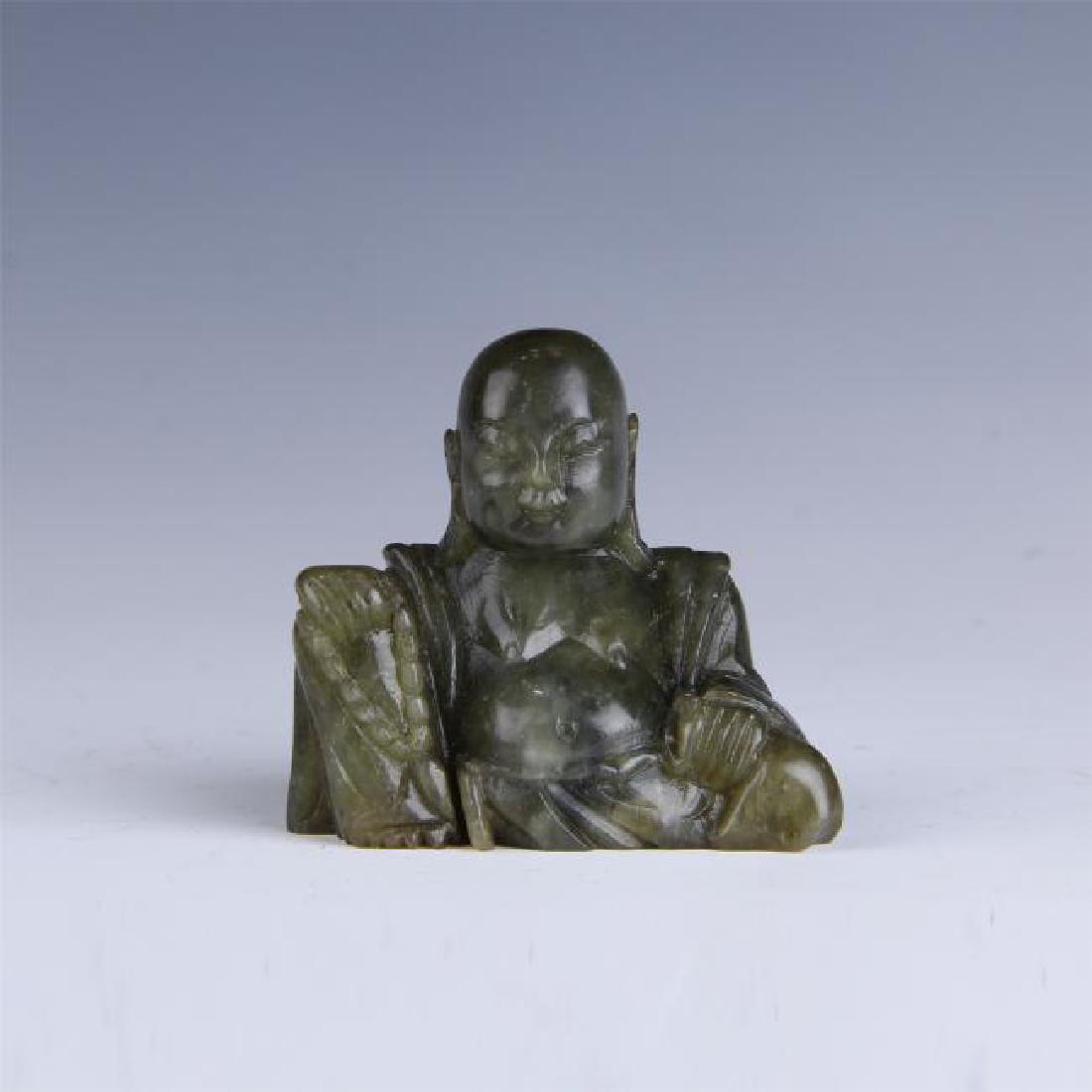 CHINESE JADE SEATED BUDDHA (1 of 6)