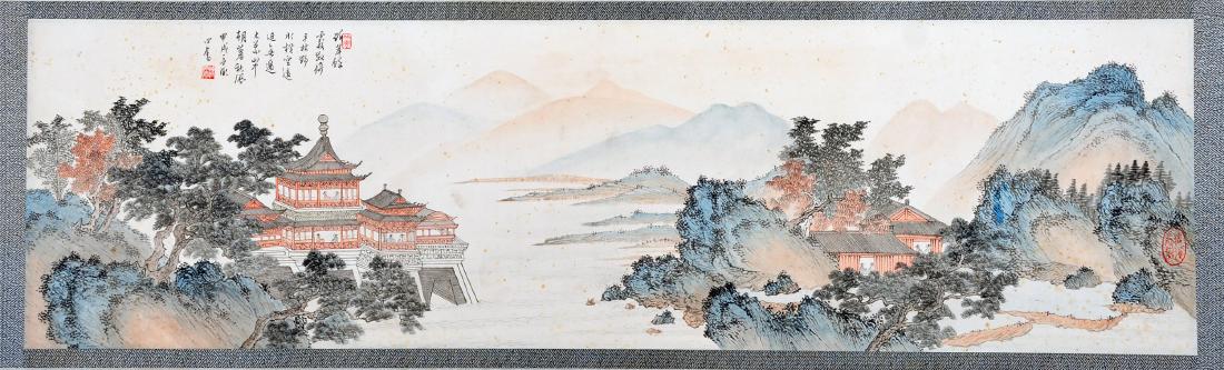 CHINESE HAND SCROLL PAINTING OF MOUNTAIN VIEWS (1 of 4)