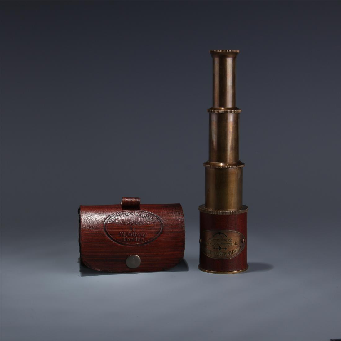 BRITISH COPPER SINGLE-TUBE TELESCOPE (1 of 6)