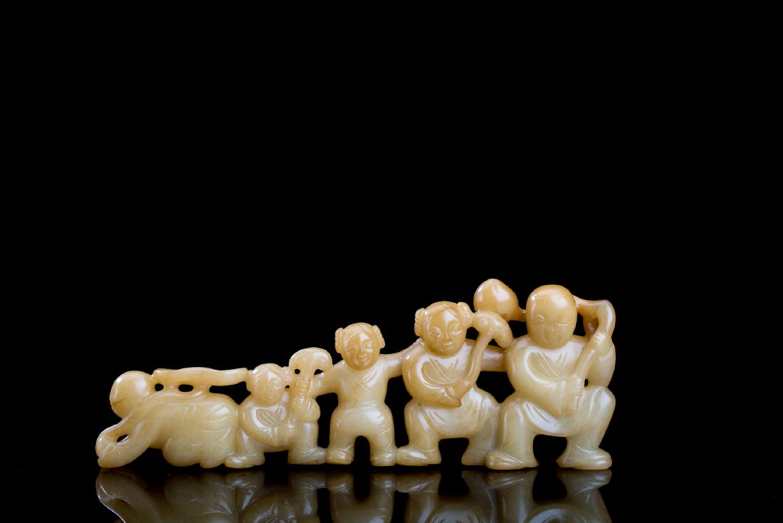 CHINESE BROWN JADE BOYS AND GIRLS (1 of 6)