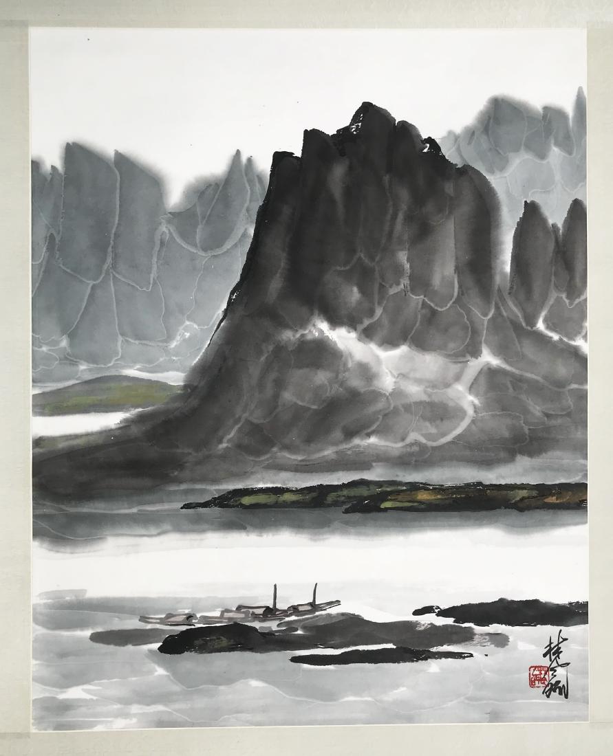 CHINESE SCROLL PAINTING OF LANDSCAPE (1 of 3)