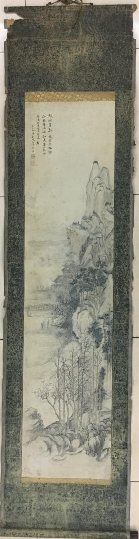 CHINESE SCROLL PAINTING OF MOUNTAIN VIEWS (1 of 7)