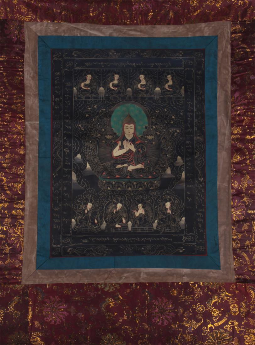 CHINESE TIBETAN BUDDHA THANGKA (1 of 10)