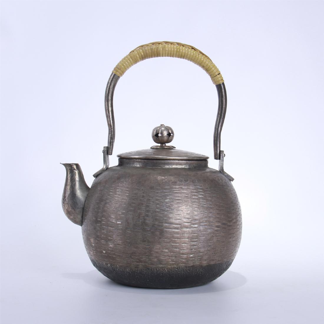 JAPANESE SILVER TEA POT (1 of 9)