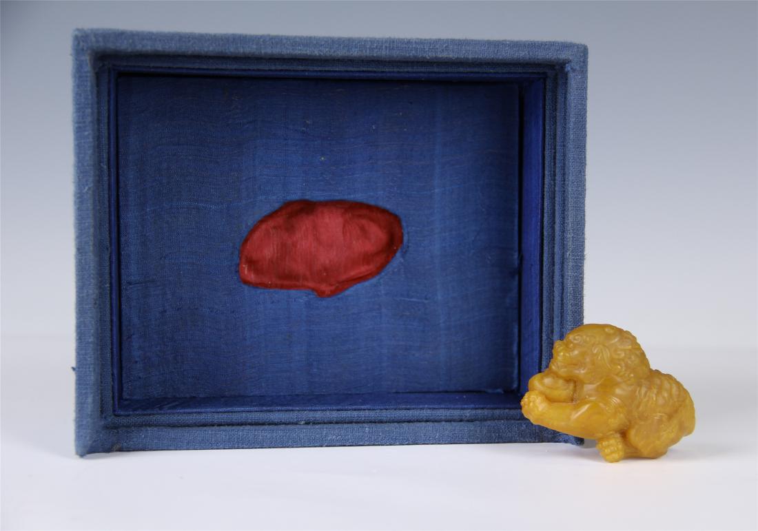 CHINESE TIANHUANG STONE CARVEDLION (1 of 6)