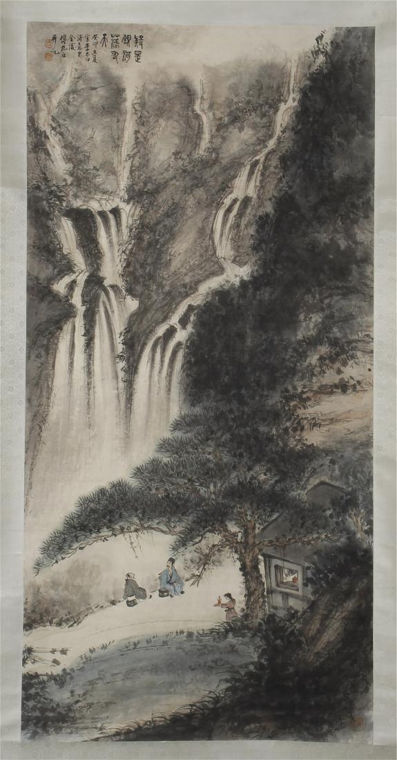 CHINESE SCROLL PAINTING OF MOUNTAIN VIEWS (1 of 8)